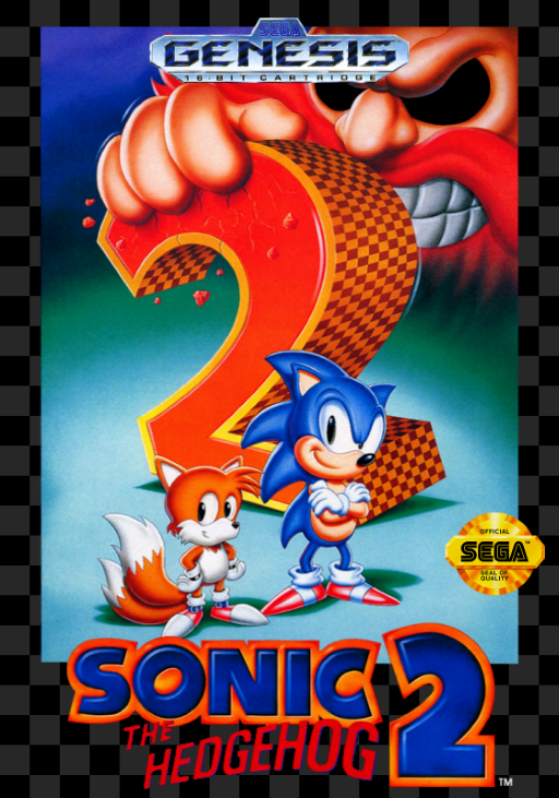 Sonic the Hedgehog 2 original Mega Drive / Genesis box art