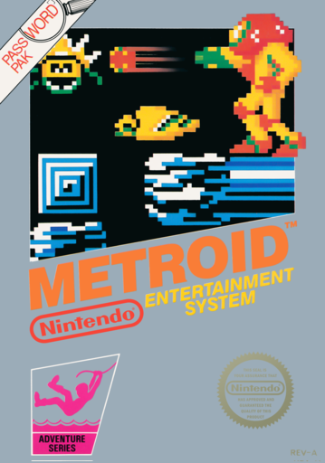 Metroid original NES box art