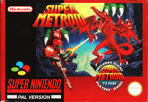 Super Metroid original SNES box art