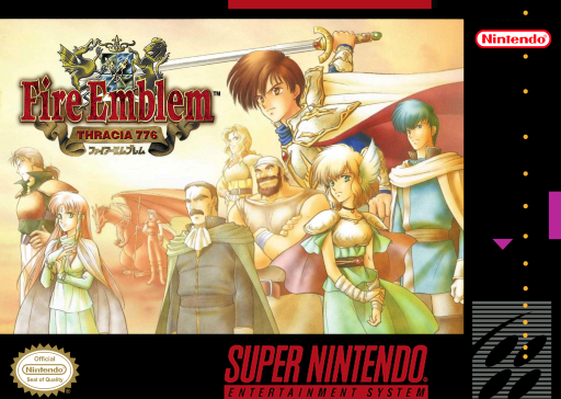 Fire Emblem: Thracia 776 original SNES box art
