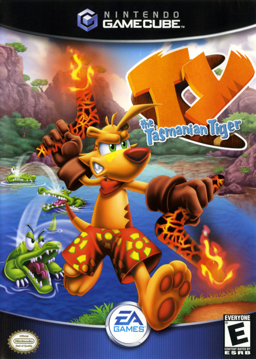 TY the Tasmanian Tiger original GameCube box art