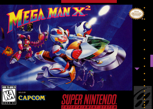Mega Man X2 original SNES box art