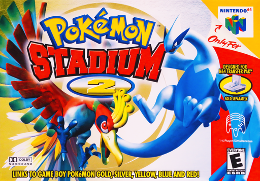 Pokémon Stadium 2 original Nintendo 64 box art