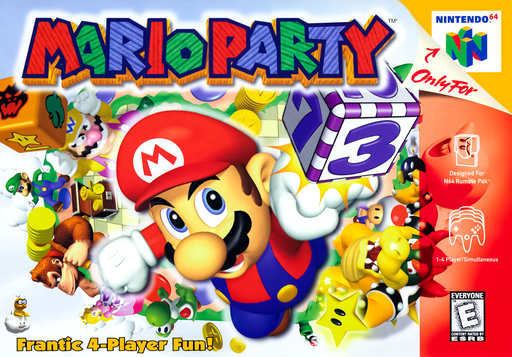 Mario Party (US) original Nintendo 64 box art