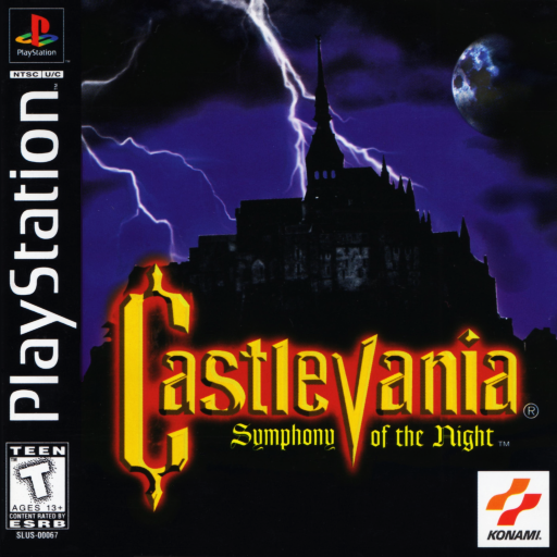 Castlevania: Symphony of the Night original PlayStation box art