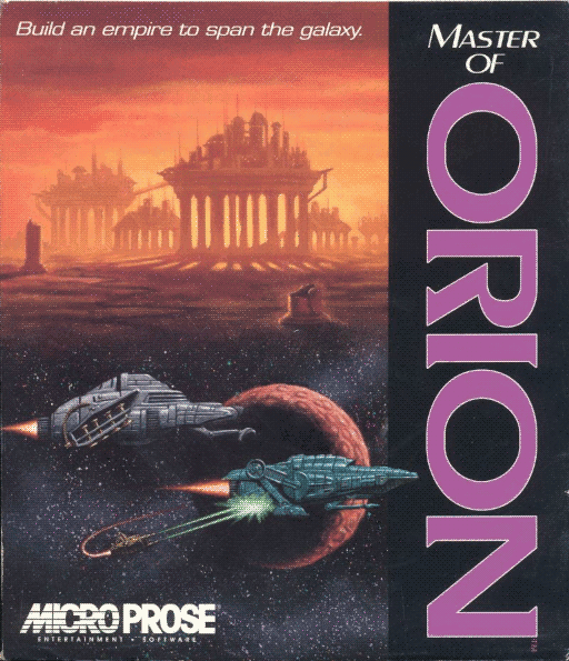 Master of Orion (1993) original MS-DOS box art