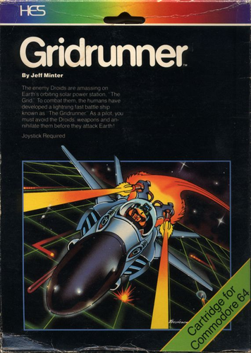 Gridrunner original Commodore 64 box art