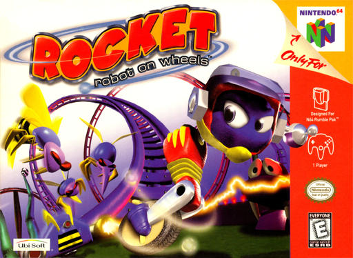 Rocket: Robot on Wheels original Nintendo 64 box art