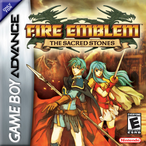 Fire Emblem: The Sacred Stones original Game Boy Advance box art