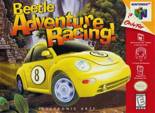 Beetle Adventure Racing! original Nintendo 64 box art