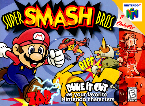 Super Smash Bros. original Nintendo 64 box art