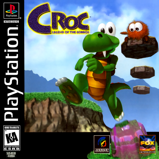 Croc: Legend of the Gobbos original PlayStation box art