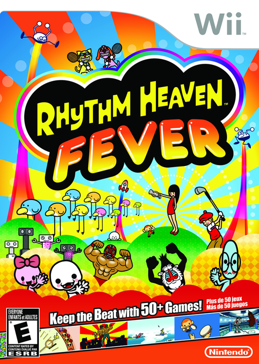 Rhythm Heaven Fever original Wii box art
