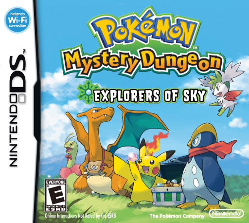 Pokémon Mystery Dungeon: Explorers of Sky original Nintendo DS box art
