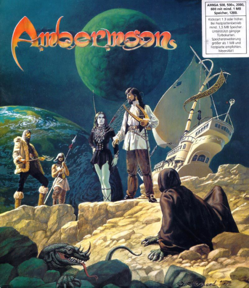 Ambermoon original Amiga box art