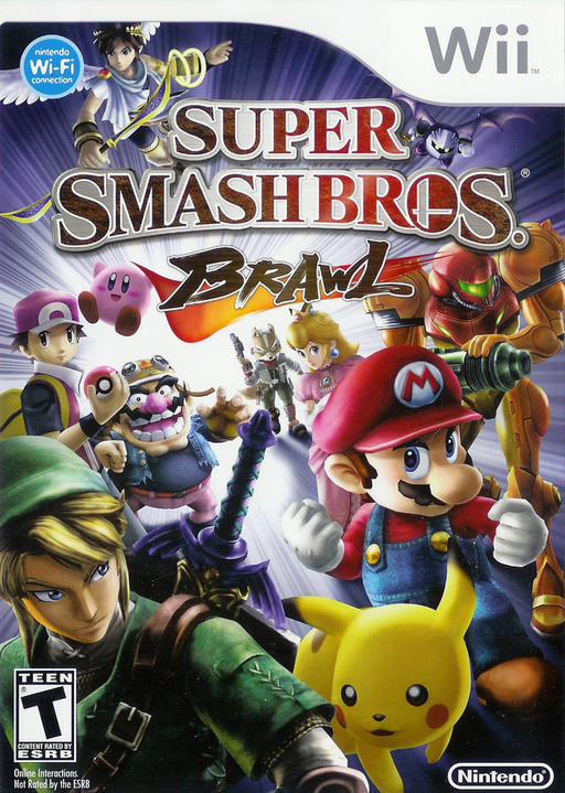 Super Smash Bros. Brawl original Wii box art