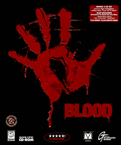 Blood original MS-DOS box art