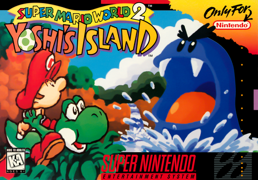Super Mario World 2: Yoshi's Island original SNES box art