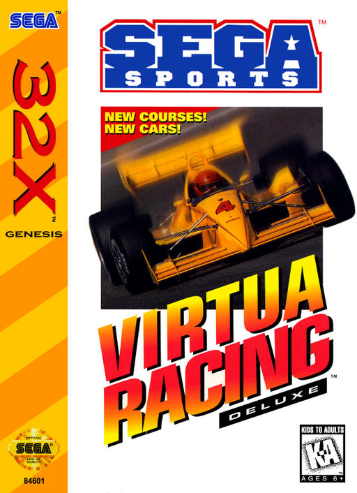 Virtua Racing Deluxe original Sega 32X box art