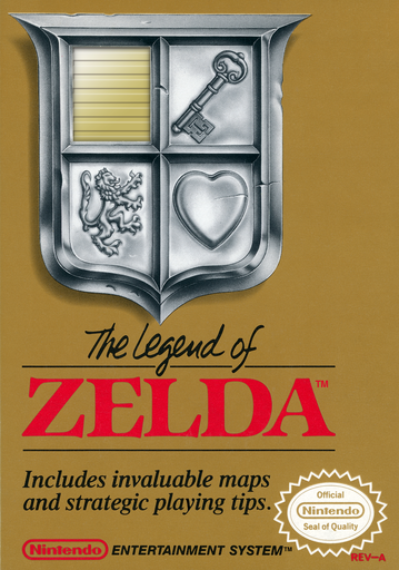 The Legend of Zelda original NES box art