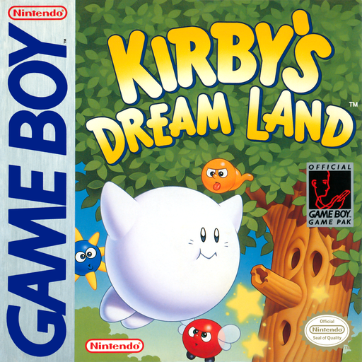 Kirby's Dream Land original Game Boy box art