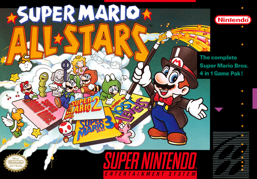 Super Mario All-Stars original SNES box art