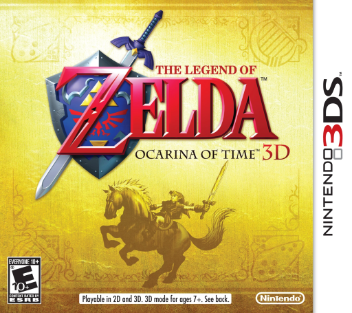 The Legend of Zelda: Ocarina of Time 3D original Nintendo 3DS box art