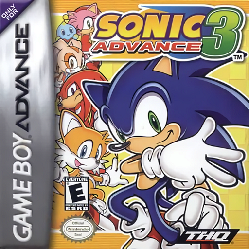 Sonic Advance 3 original Game Boy Advance box art