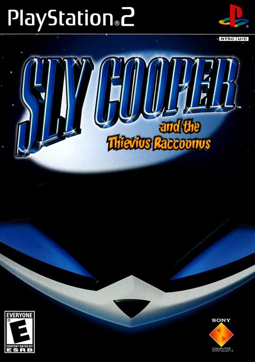 Sly Cooper and the Thievius Raccoonus original PlayStation 2 box art