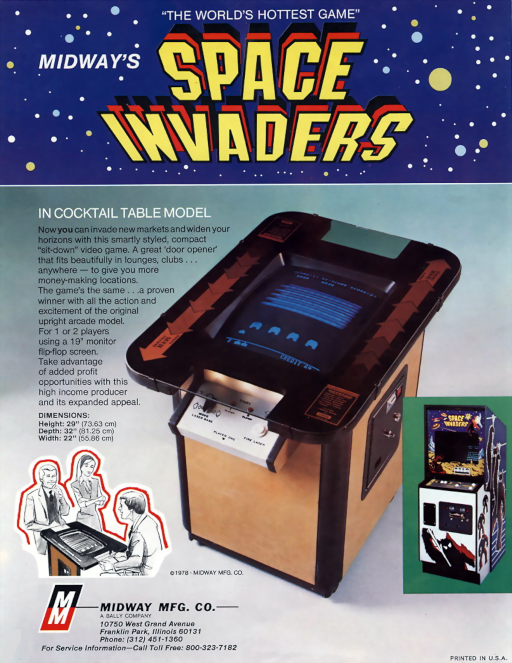 Space Invaders (1978 arcade) original Arcade box art