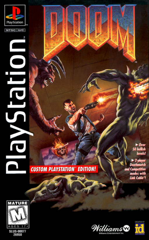 Doom (PlayStation) original PlayStation box art