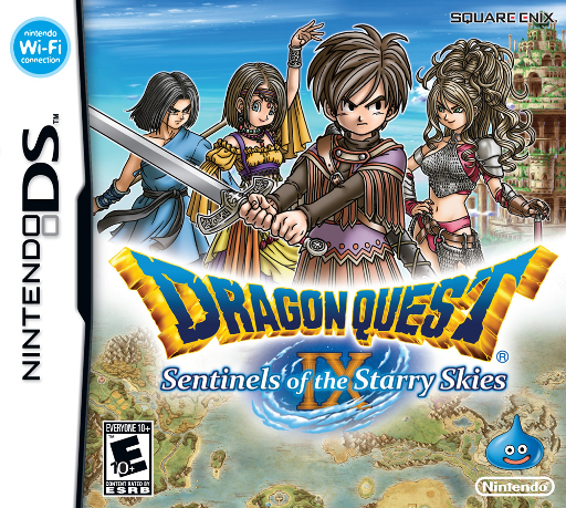 Dragon Quest IX: Sentinels of the Starry Skies original Nintendo DS box art