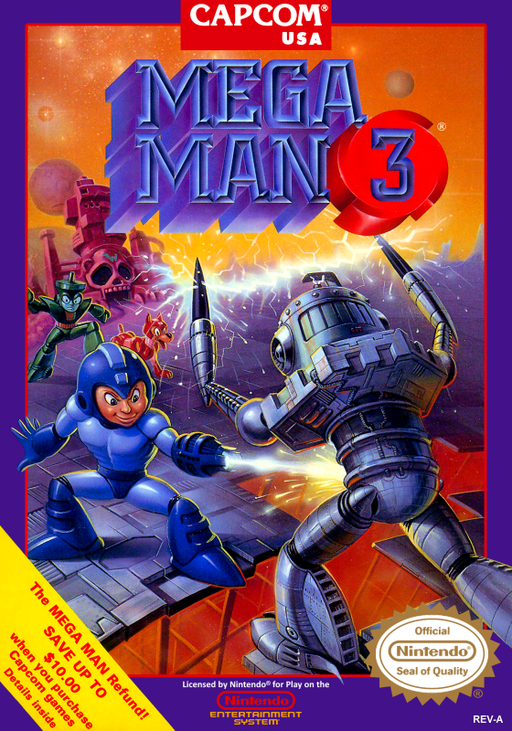 Mega Man 3 original NES box art