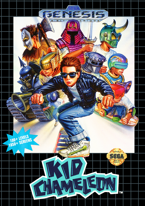 Kid Chameleon original Mega Drive / Genesis box art