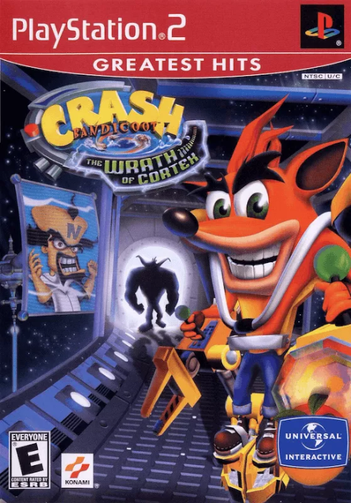 Crash Bandicoot: The Wrath of Cortex original PlayStation 2 box art