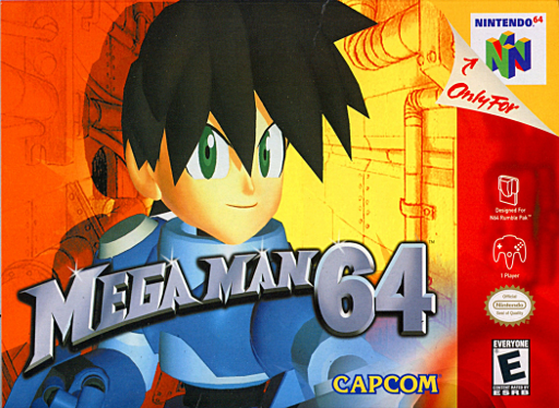 Mega Man 64 original Nintendo 64 box art