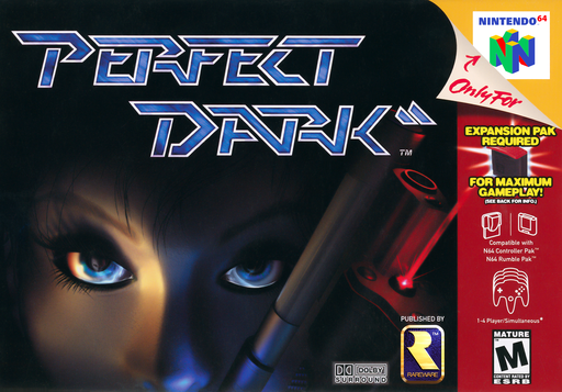 Perfect Dark original Nintendo 64 box art