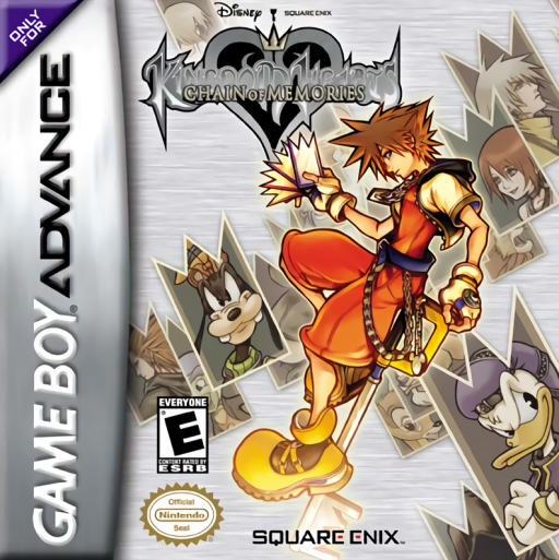 Kingdom Hearts: Chain of Memories (GBA) original Game Boy Advance box art