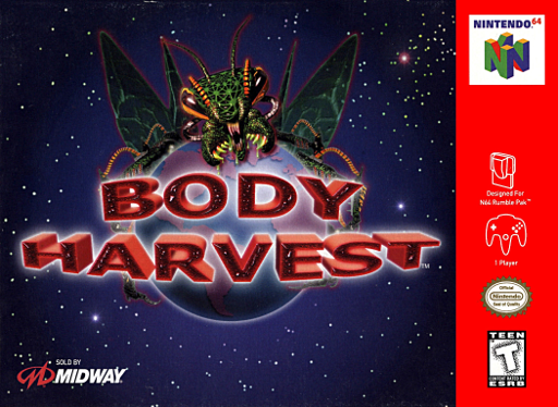 Body Harvest original Nintendo 64 box art