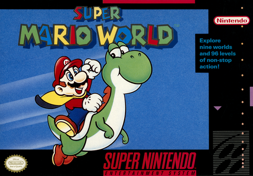 Super Mario World original SNES box art