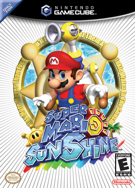 Super Mario Sunshine original GameCube box art