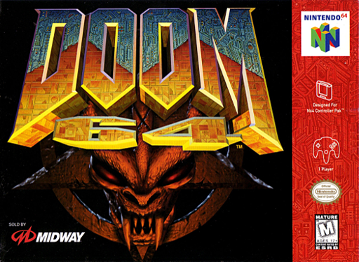 Doom 64 original Nintendo 64 box art