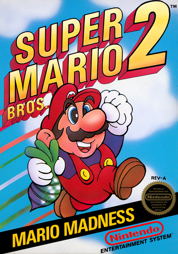 Super Mario Bros. 2 original NES box art