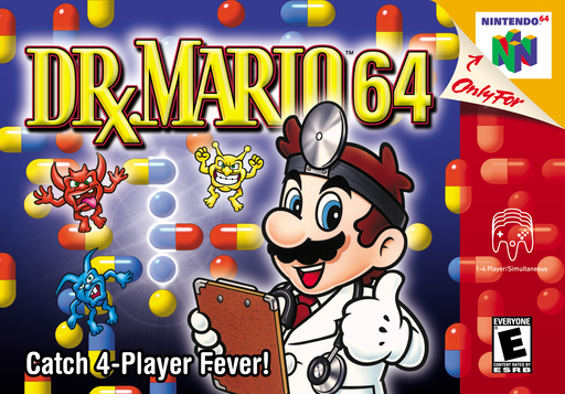 Dr. Mario 64 original Nintendo 64 box art