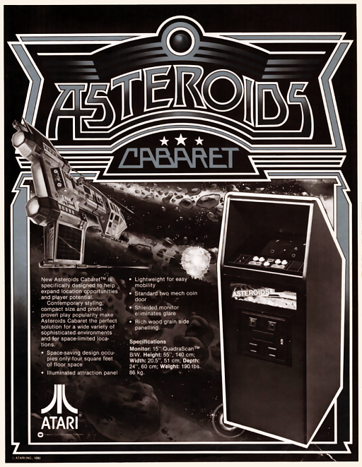 Asteroids (arcade firmware) original Arcade box art