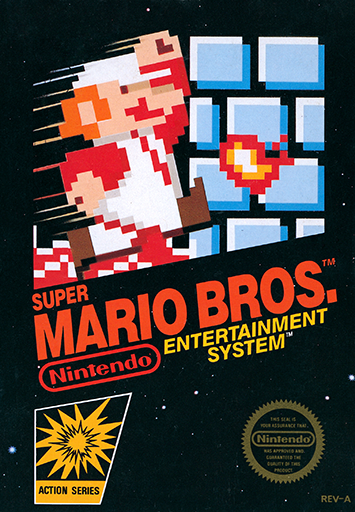 Super Mario Bros. original NES box art