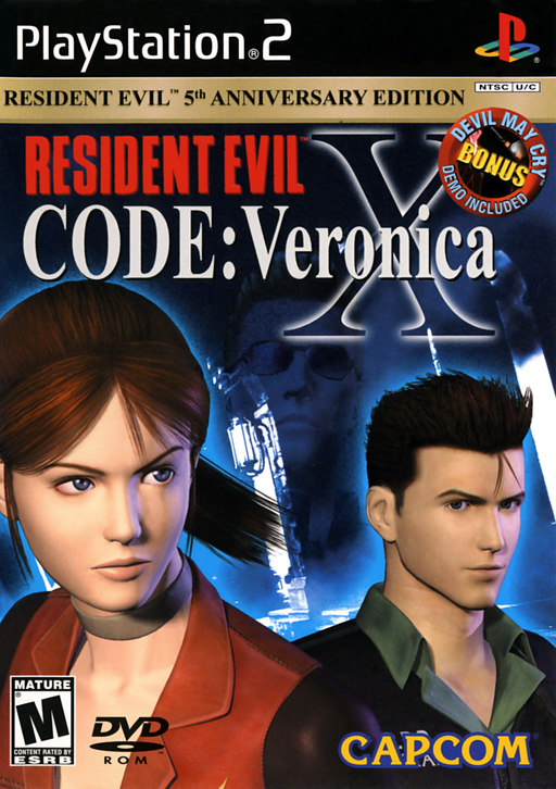 Resident Evil Code: Veronica X original PlayStation 2 box art