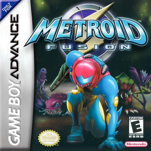 Metroid Fusion original Game Boy Advance box art
