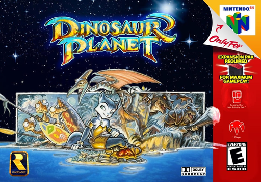 Dinosaur Planet (unreleased) original Nintendo 64 box art