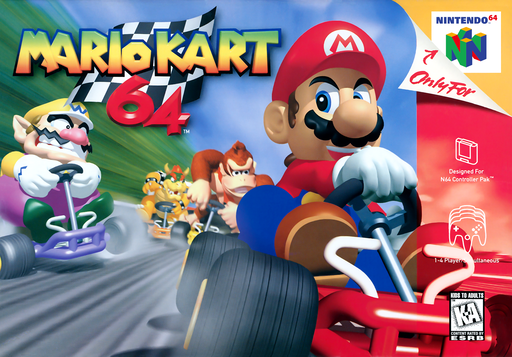 Mario Kart 64 original Nintendo 64 box art